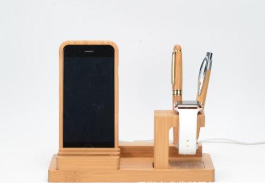 Bamboo and Wood Multi-Function Charging Stand | GREENCHOICE