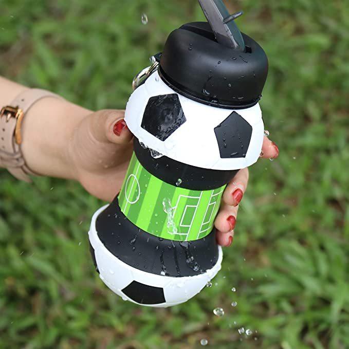 Football Soccer Silicone Water Bottle | GREENCHOICE