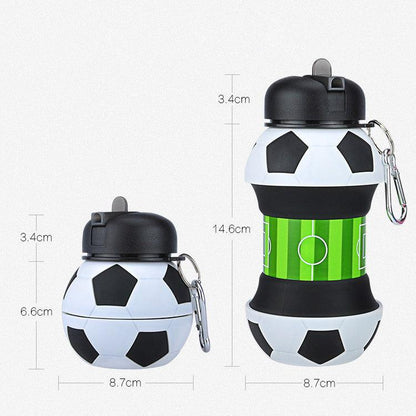 Football Soccer Silicone Water Bottle | GREENCHOICE