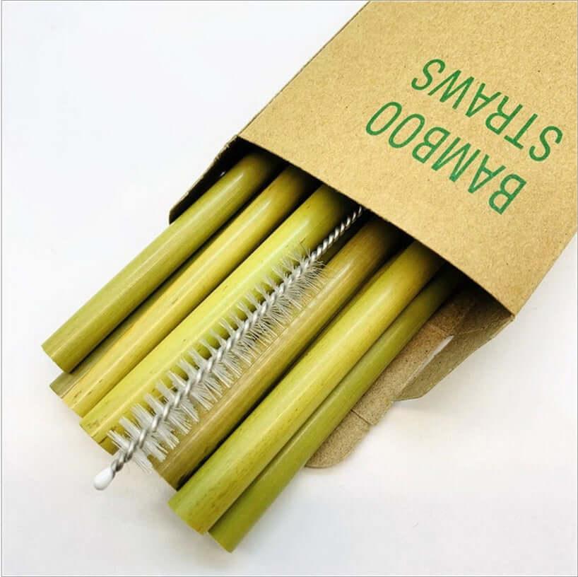 Green yellow bamboo straw | GREENCHOICE