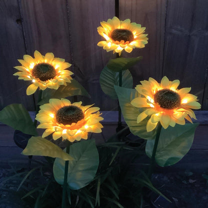 Solar-Powered Sunflower Lights | GREENCHOICE