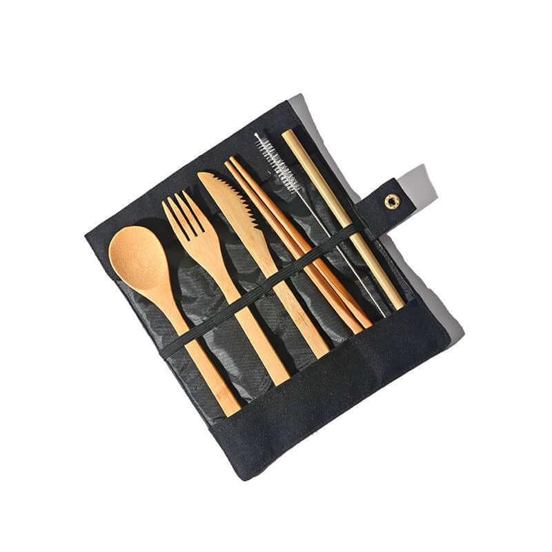 Bamboo Utensils Wooden Travel Cutlery Set | GREENCHOICE