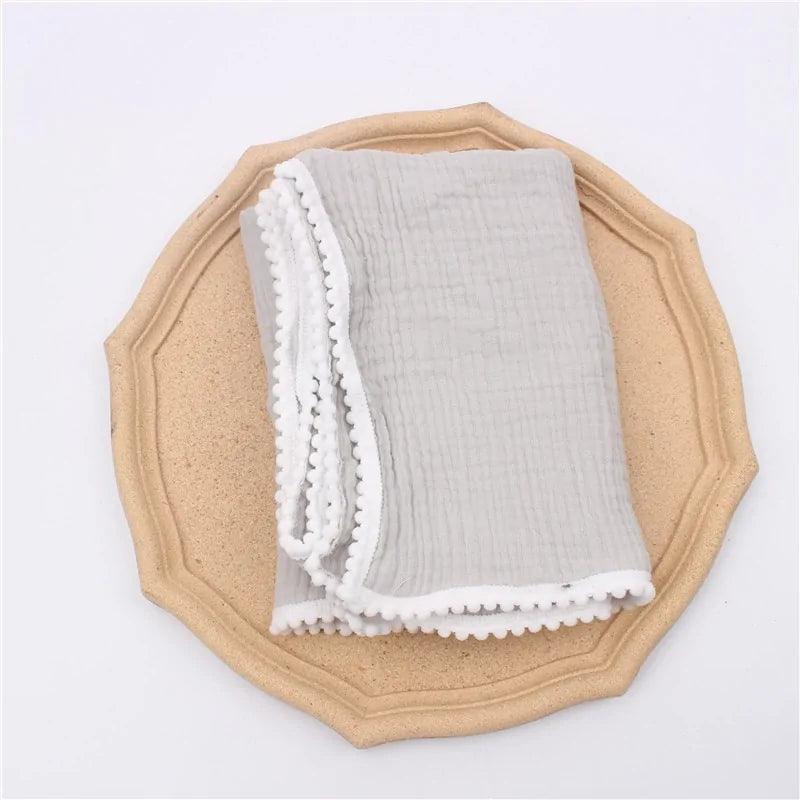 Organic Cotton Baby Tassel Blanket | GREENCHOICE