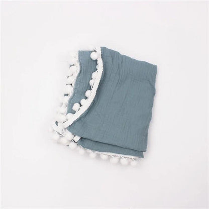 Organic Cotton Baby Tassel Blanket | GREENCHOICE