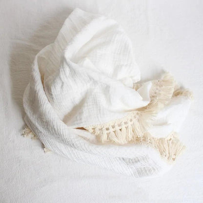 Organic Cotton Baby Tassel Blanket | GREENCHOICE