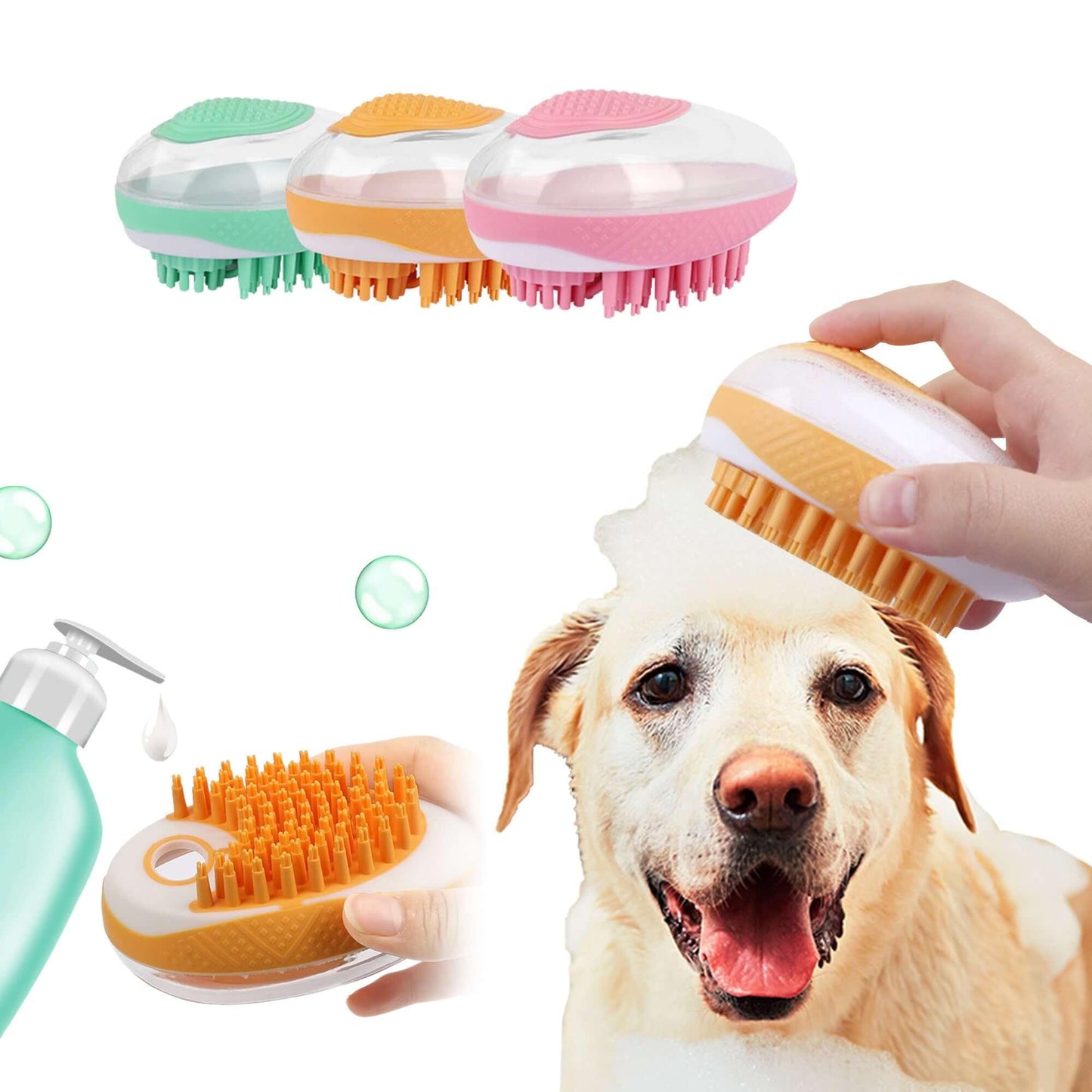 Silicone Bath Brush Pet | GREENCHOICE