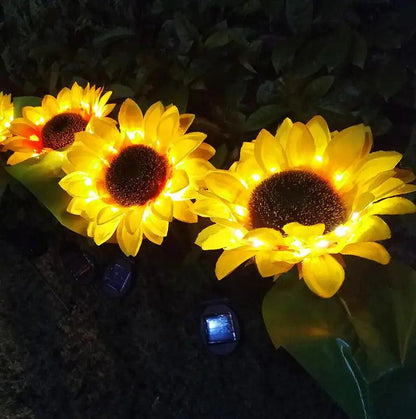 Solar-Powered Sunflower Lights | GREENCHOICE